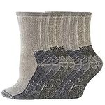 Women's Wool Socks Thick Warm Athletic Crew Socks for Autumn Winter Cold Weather, 4pairs Black*2+navy*2, 4Pairs Us Women Sock Size:9-11(Shoe Size:6-10)