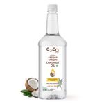 COCO CRUSH Cold Pressed Coconut Oil for Oil Pulling | Extra Virgin, 100% Pure & Natural | Gandusha Kriya - Coconut | Protect teeth, gums, and mouth (500 ml)