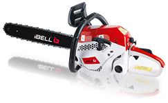 IBELL Petrol Chain Saw 2058CS, Guide Bar and Chain 20" 58CC Powerful 2 Stroke Handed, 2.5KW/3.3HP, 3000±200 RPM