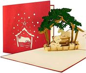 W17 Nativity Set pop up Card, Holid
