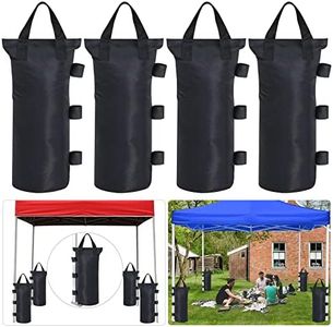Set of 4 Gazebo Weights Sand Bags Tent Sandbags Industrial Grade 600D Heavy Duty Marquee Weight Bag Gazebo Leg Weights Bags Parasol Weights Bag for Any Pop Up Tents Canopy Umbrella