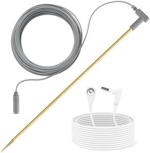 BESTING Grounding Rod with 40ft Female Grounding Wire, Portable Brass Ground Rod, Easy to Install Great for Grounded Earth Connected Products
