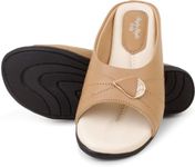 Style Buy Style Flat Bellies for Women with Open Toe Light Weight Comfortable Beige