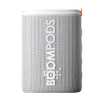 Boompods Beachboom Sustainable Rugged Portable Bluetooth Speaker - Made with Ocean Bound Plastic, Small Wireless Speakers, IPX7 Waterproof Speaker for Beach/Outdoor/Travel/Shower/Bike, White