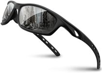 RIVBOS Mens Sunglasses Polarized UV Protection TR90 Unbreakable Frame Sports Driving Fishing Cycling RB833-black&Black