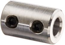 Climax Metals RC-025-A Aluminum Rigid Coupling, 1/4" Bore, 1/2" Outside Diameter, 3/4" Length, #10-32 x 1/8" Set Screw