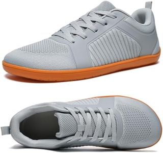 ABCDZZ Barefoot Shoes for Women Wide Toe Box Minimalist Sneakers Zero Drop Sole Lightweight Trail Running Shoes, Grey, 7W