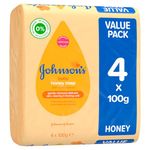 Johnson's Baby Soap with Honey, 100 g, Pack of 4