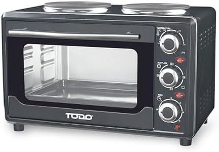 TODO 23L Benchtop Electric Oven Two Hot Plates Twin Hotplate 10A Amp