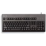 CHERRY G80-3000, Wired Mechanical Keyboard, UK Layout (QWERTY ), USB-Connection, Robust, Programmable Keys,CHERRY MX BLUE Switches, Black