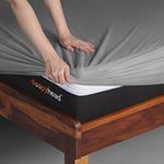 Sleepyhead 100% Waterproof Bamboo Mattress Protector | Queen Size, 78 x 60 Inches | Soft Terry Breathable & Ultra Soft Fitted Bed Protector | Grey