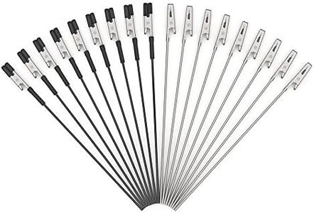 Actekart 40pcs Alligator Clip Sticks (20pcs with Rubber Tips) for Gundam Model Painting and for Airbrush Spraying Hobby Modeling Parts for DIY Card Photo Memo