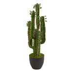 Nearly Natural 6330 2.5’ Cactus Artificial Plant, Green