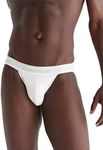 Calvin Klein Men's Athletic Active 2-Pack Jock Strap-Amazon Exclusive, White, Athletic Grey Heather, Large