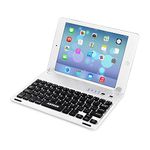 Arteck Ultra-Thin Apple iPad Mini Bluetooth Keyboard Folio Case Cover with Built-In Stand Groove for Apple iPad Mini 3/2 / 1 / iPad Mini with Retina Display with 130 Degree Swivel Rotating Silver