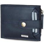 RIGOHILL Doger Navy Nappa Mens Leather Wallet | Leather Wallet for Men | RFID Mens Wallet