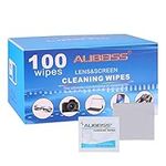 Pre-Moistened Lens Wipes ALIBEISS Screen Wipes for Glasses, Camera, iPad, Tablets, Smartphone, Screens and Other Delicate Surfaces (100pack)