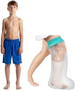 Kids Waterproof Cast Covers for Shower Foot, Plus Ankle Cover Protector Bag Showering/Swimming, Boots For Feet/Toes After Surgery/Injury/Amputated/Prosthetics, Wound Dressing/Amputation Accessories