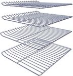 Hisencn Cooking Grate Replacement Parts for Masterbuilt Electric Smoker 40 Inch, 4 Pack 19.72" x 12.2" Chrome Plated Grill Grate for Masterbuilt MB20070115 Smoker grates Replacement