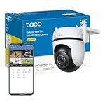 Tapo 2K Pan/Tilt Wireless Outdoor Security Camera, IP66 Weatherproof, AI Detection,360° Visual Coverage,Starlight Colour Night Vision,Cloud &Local Storage,Works with Alexa&Google Home (Tapo C520WS)