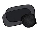 Car Window Shade - (2 Pack) - XL - 25" x 16" - Cling Sunshade for Car Windows - Sun Glare and UV Rays Protection for Your Child - Baby Side Window Car Sun Shades by Enovoe