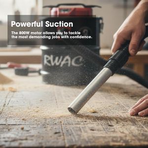 RocwooD 15L Ash Vacuum Cleaner – 800W Powerful Suction