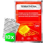 TerraTherm Hand Warmers, Pocket Hand Warmer for 12 hours of warm hands, Hand Heat Pads activated by air, 100% natural warmth, Pocket Heater, 10 Pairs