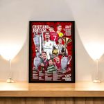 SINCE 7 STORE Cristiano Ronaldo Legendary Career Framed Poster For Gifting/For Room Decor/For Football Fans