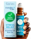 Gya Labs Stress Relief Essential Oil Roll On - Stress Relief Gifts for Women - Relaxing Gifts Aromatherapy Roll On with Ylang Ylang, Orange, Geranium & Lemongrass Essential Oil Blend (10ml)