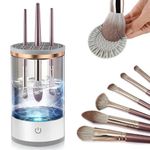 Upgrade Makeup Brush Cleaner,Electric Makeup Brush Cleaner Machine,Automatic Makeup Brush Cleaner,Spinning Makeup Brush Cleaner