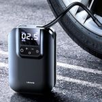 AUSHA ® Bike Tire Pump, Portable Electric Tire Inflator with 150 PSI and Wireless Rechargeable Air Compressor with LED Light, Fast and Easy Inflate The Bike Motorcycle Car Balls, etc.