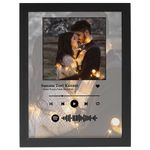 FA6 Full Image Background Spotify Photo Frame with Customized Your Song & Photo - Scan Able Barcode for Couple, Birthday Gift 6x8 Inch Pack of 1