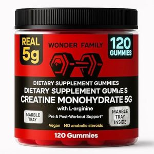 Creatine Monohydrate Gummies 5g with Vitamins B6, B12 - Boost Strength & Recovery with Creatine Chewables - Tasty Creatine for Men Muscle Gain - Creatina Monohidratada en Gomitas - 120 Creatine Gummys