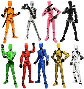 Skeelful 2026 New Titan13 Action Figure Set,Lucky Robot 13 Action Figures 3D Printed Multi Jointed Movable Figure,Dummy Robot 13 Figure Desktop Decorations (9PCS)