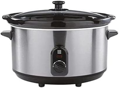 Lakeland 6L Slow Cooker – Ideal For 4 – 6 People With 3 Heat Settings Dishwasher Safe Ceramic Pot