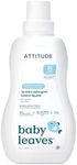 ATTITUDE Baby Laundry Detergent Liquid, Made in Canada, EWG Verified, Safe for Baby Clothes, Infant and Newborn, Vegan Washing Soap, HE Compatible, Soothing Chamomile, 35 Loads, 1.05 Liters