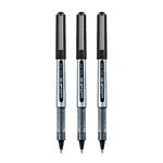 UNI-BALL Eye UB150 0.5mm Roller Ball Pen | Black Ink, Pack of 3