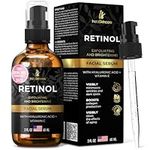 InstaSkincare DOUBLE SIZED (2Oz) Retinol Serum for Face with Hyaluronic Acid + Vitamin E and A + Aloe Vera Serum Advanced Strength Formula by InstaSkincare