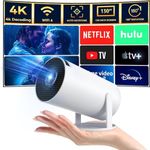 LucZeng Portable Projector-4K Mini 