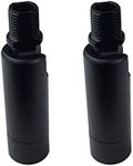Pobllem 2 Pack Black Sloped Ceiling Adapter - Swivel for Pendant Light, Chandelier & Wall Sconces - Suitable for Vaulted, Slant, Irregular or Angled Ceilings