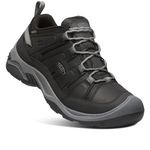 KEEN Men’s Circadia Low Height Comfortable Waterproof Hiking Shoes, Black/Steel Grey, 11 Medium US