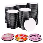 200 PCS 2.75 in Sublimation Blank Car Coasters, Auto Coasters, Auto Cupholder Coasters with Finger Notch and DIY Personalization Option,Heat Transfer Projects, Painting,Sublimation by KUKLIPJIM