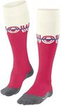 FALKE Women's SK4 Advanced Ski Socks, Red (Rose 8564), 5-6, 1 Pair