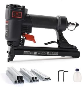 AEROPRO Tools T50JC 20 Gauge Crown Air Stapler Pneumatic Staple Gun with 1200pcs Staples, 1/4-Inch to 9/16-Inch Upholstery Stapler for Upholstering, Woodworking and DIY Projects