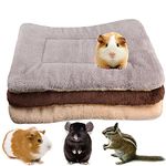 G YITENG 3 Pc Small Animal Plush Bed Mat,Warm Fluffy Kitten Puppy Blanket,Fleece Sleep Pad for Ferrets Guinea Pig Hamster Rabbit Chinchilla Squirrel (Small:15 x 11in, Set-E)