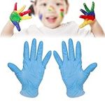 20pcs/100pcs Disposable Nitrile Gloves for Children, Kids Protective Gloves for Painting/Craft/Cleaning/Cooking/Costume (20)