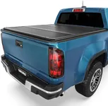 OEDRO FRP Hard Tri-fold Tonneau Cover Fold Truck Bed Covers Compatible with 2015-2024 Chevy Colorado/GMC Canyon with 5.2 Feet Bed