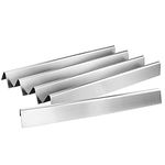 Uniflasy 22.5 Inches Stainless Steel Flavor Bars for Weber Spirit 300 Series, Genesis Gold B/C, Silver B/C, Platinum B/C, Spirit 700, Weber 900, 5-Pack Heat Plates for Weber 7536, 7537