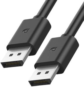 ZZA DisplayPort Cable 2.1, 1.5M DP to DP Cable for Gaming Monitor, Graphics, PC Black