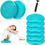 Amylove Inflated Wobble Cushion Pump Wiggle Seat for Sensory Kids Flexible Seating Exercise Balance Disc Sensory Chair Balance Boards for Office School Home Equipment, Pump Included (Green)